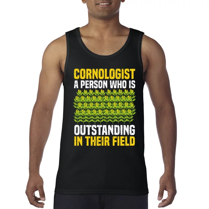 Funny Farming Corn Maize Cornologist Tank Top