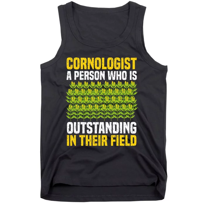 Funny Farming Corn Maize Cornologist Tank Top