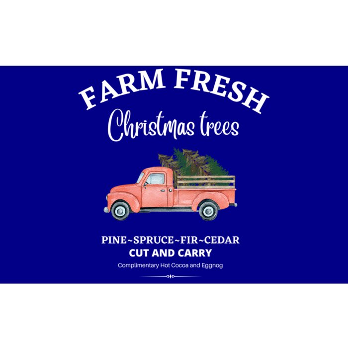 Farm Fresh Christmas Trees Old Red Truck Xmas Trees Sign Gift Bumper Sticker