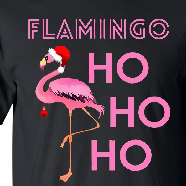 Festive Flamingo Christmas Winter Season Holiday Fun Tall T-Shirt