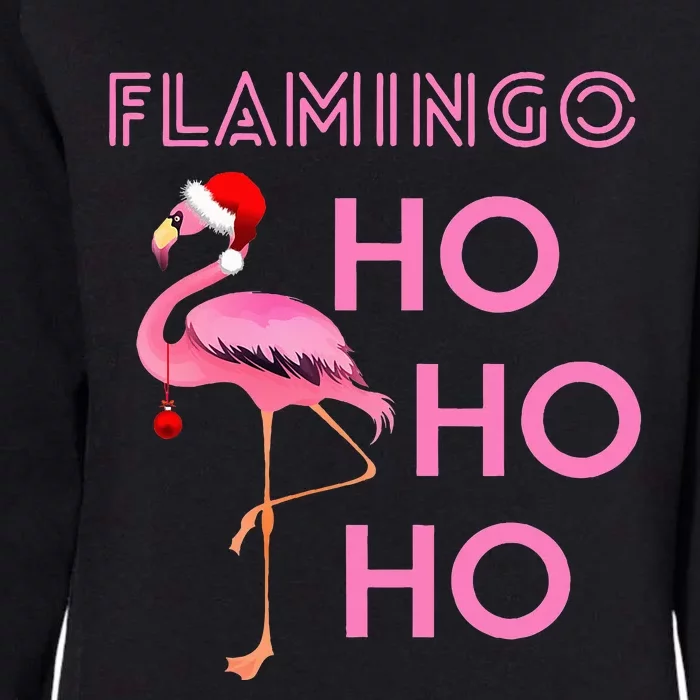 Festive Flamingo Christmas Winter Season Holiday Fun Womens California Wash Sweatshirt