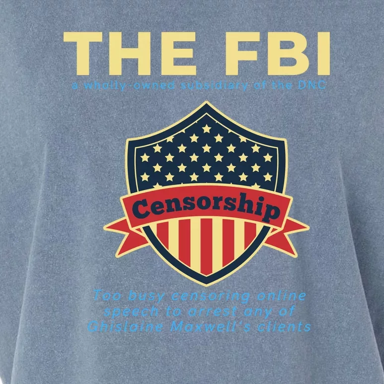 Funny FBI Censorship Conservative Gift Garment-Dyed Women's Muscle Tee