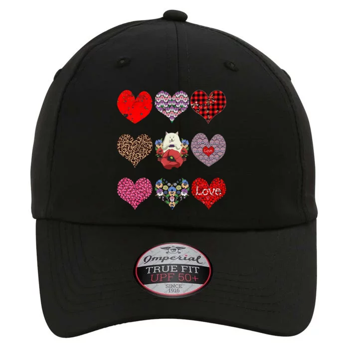 Funny Floral Cat Hearts Pattern Cute Cat Mom Valentines Day Gift The Original Performance Cap