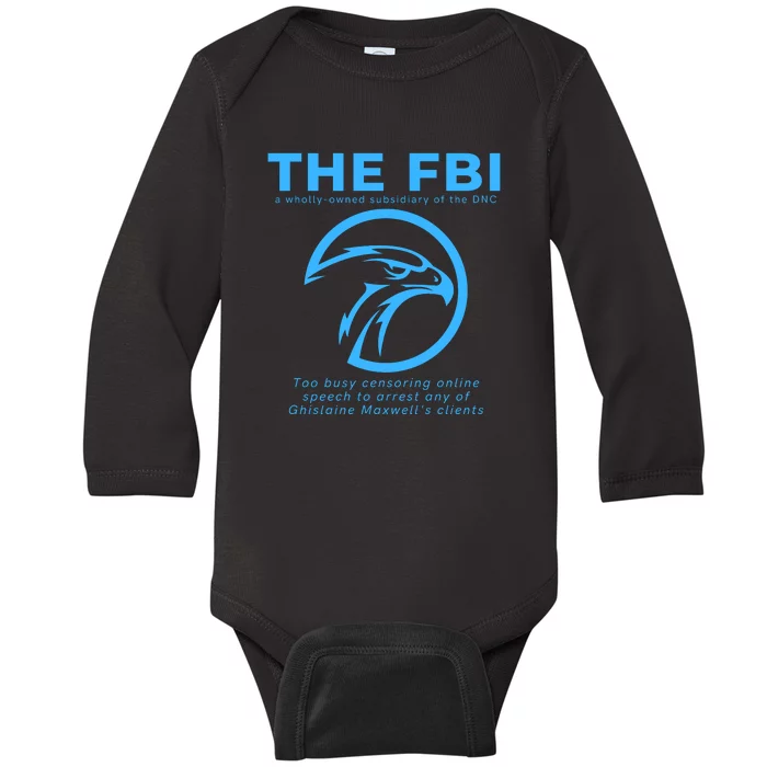 Funny FBI Censorship Conservative Gift Baby Long Sleeve Bodysuit