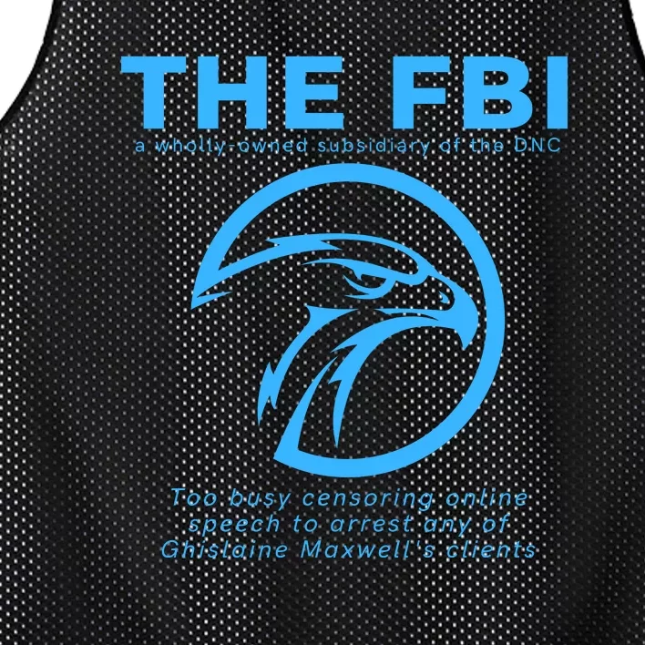 Funny FBI Censorship Conservative Gift Mesh Reversible Basketball Jersey Tank