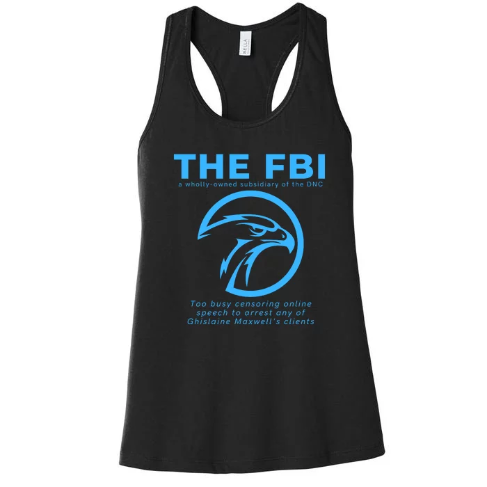 Funny FBI Censorship Conservative Gift Women's Racerback Tank