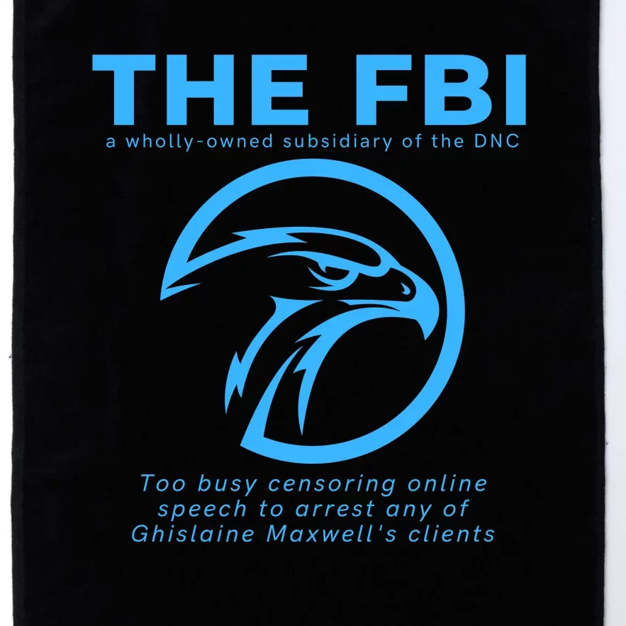 Funny FBI Censorship Conservative Gift Platinum Collection Golf Towel