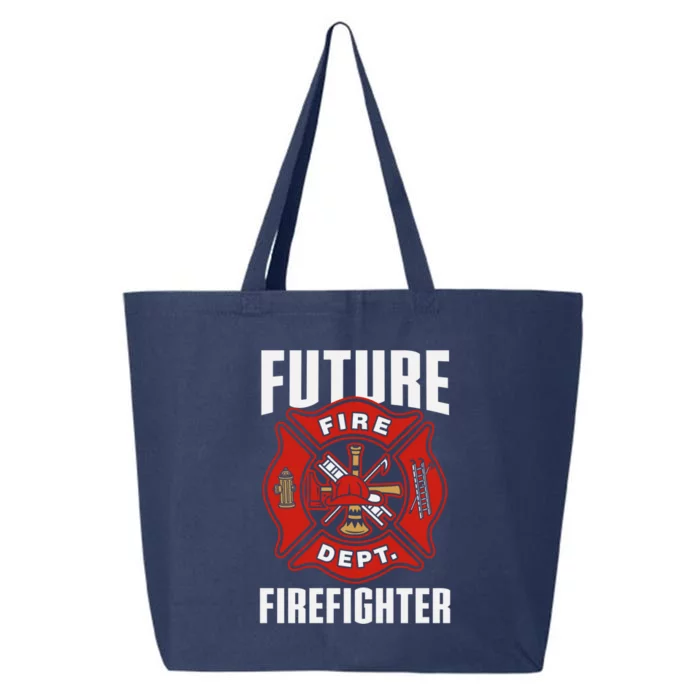 Future Firefighter Cute Firefighter for Boy 25L Jumbo Tote