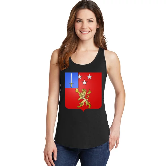 French France Coat Of Arms 17789 Blason Nicolas C Ladies Essential Tank