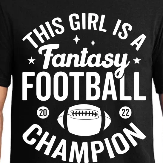 Fantasy Football Champion Statement Art Pajama Set