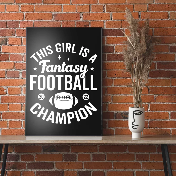 Fantasy Football Champion Statement Art Poster