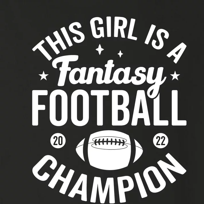 Fantasy Football Champion Statement Art Toddler Long Sleeve Shirt