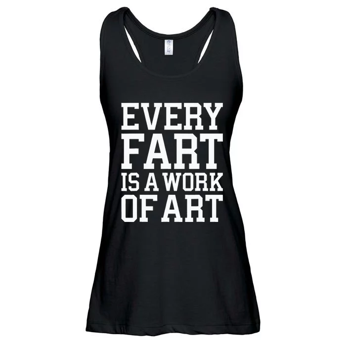 Funny Fart Cool Hilarious Sarcastic Humorous Ladies Essential Flowy Tank