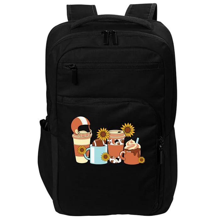 Football Fall Coffee Lover Impact Tech Backpack