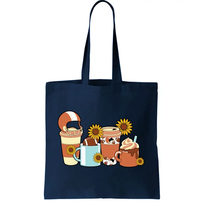 Football Fall Coffee Lover Tote Bag