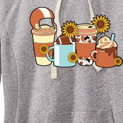 Football Fall Coffee Lover Women's Fleece Hoodie