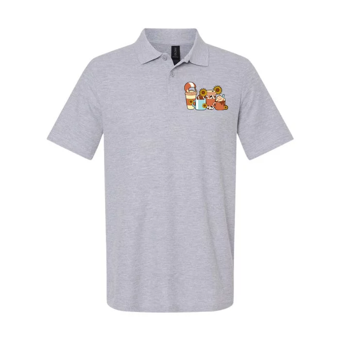 Football Fall Coffee Lover Softstyle Adult Sport Polo