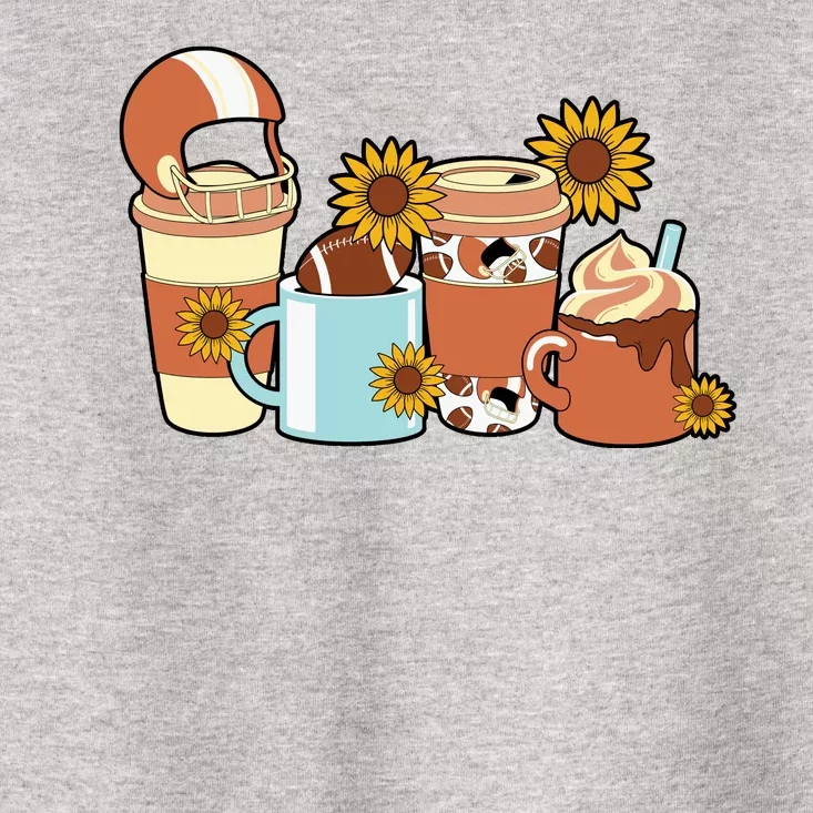 Football Fall Coffee Lover Toddler T-Shirt