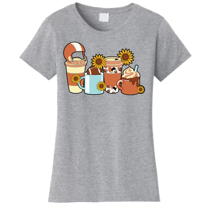 Football Fall Coffee Lover Women's T-Shirt