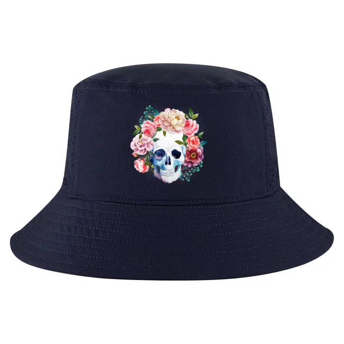 Fancy Flower Crown Skull Cool Comfort Performance Bucket Hat