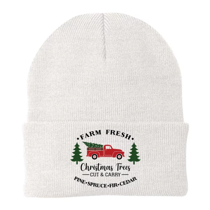 Farm Fresh Christmas Trees Christmas Tree Farm Truck Farmer Knit Cap Winter Beanie