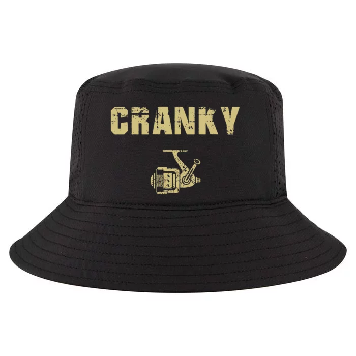 Funny Fishing Cranky Fishing Reel Fishing Cool Comfort Performance Bucket Hat