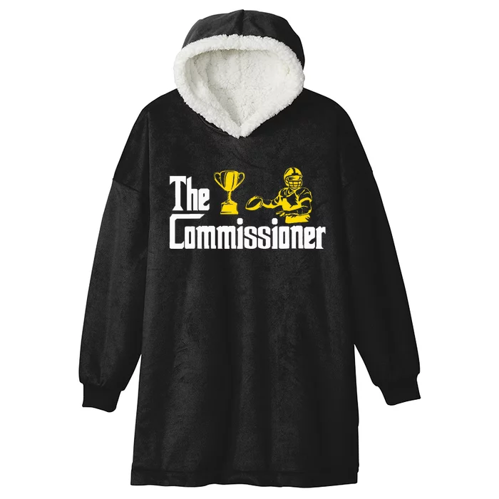 Fantasy Football Commissioner Fantasy Football Commish Hooded Wearable Blanket