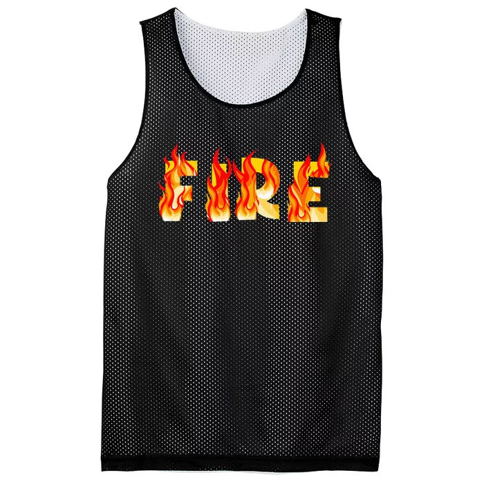 Funny Fire Couple DIY Costume Halloween Party Mesh Reversible Basketball Jersey Tank