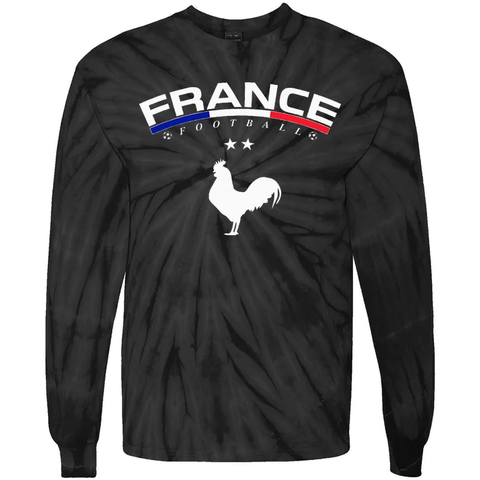 France Football Coq Tie-Dye Long Sleeve Shirt