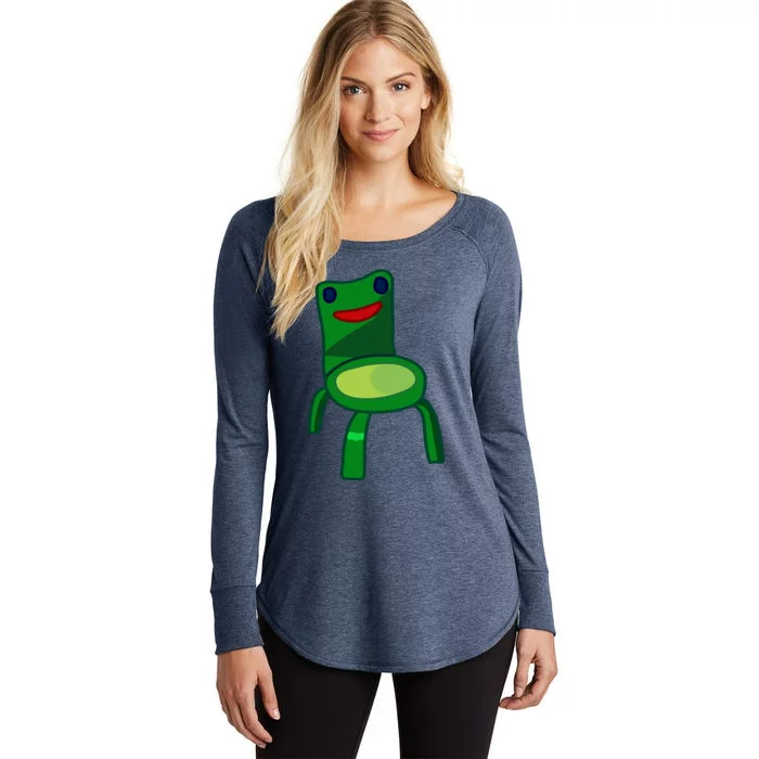 Frog Froggy Chair Women's Perfect Tri Tunic Long Sleeve Shirt