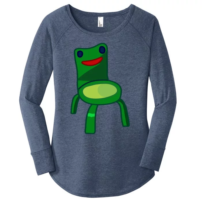 Frog Froggy Chair Women's Perfect Tri Tunic Long Sleeve Shirt