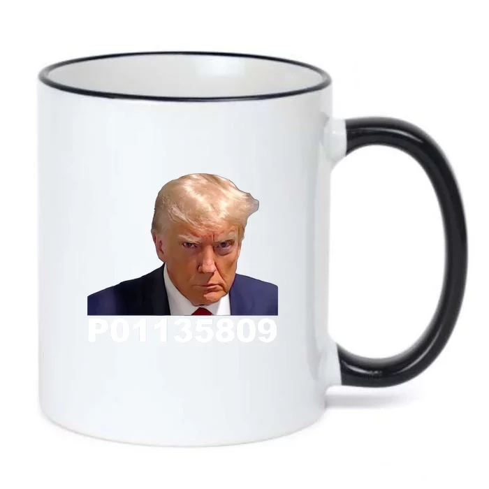 Funny Fulton County GA Donald Trump Prison Mugshot Gift Black Color Changing Mug