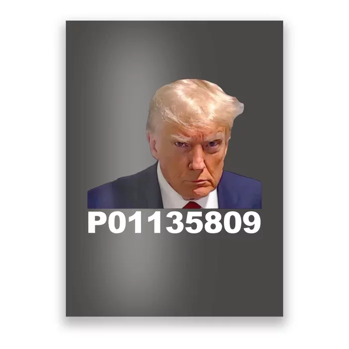 Funny Fulton County GA Donald Trump Prison Mugshot Gift Poster