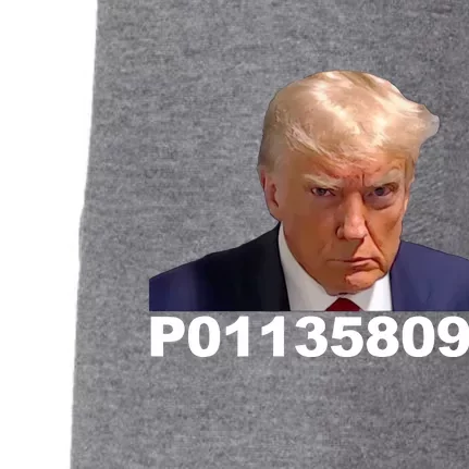 Funny Fulton County GA Donald Trump Prison Mugshot Gift Doggie 3-End Fleece Hoodie