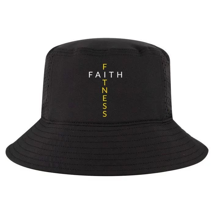 Faith Fitness Cross Christian Workout Modern Gym Cool Comfort Performance Bucket Hat