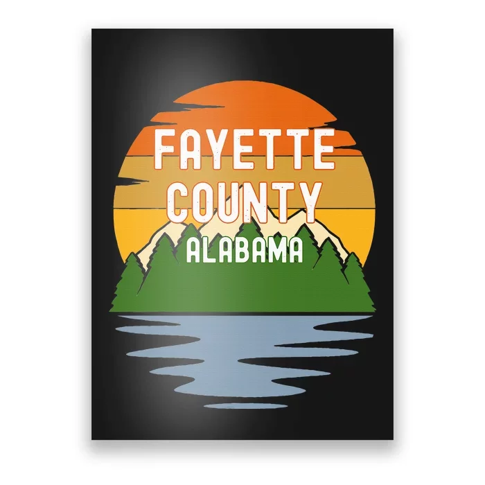 From Fayette County Alabama Vintage Sunset Poster