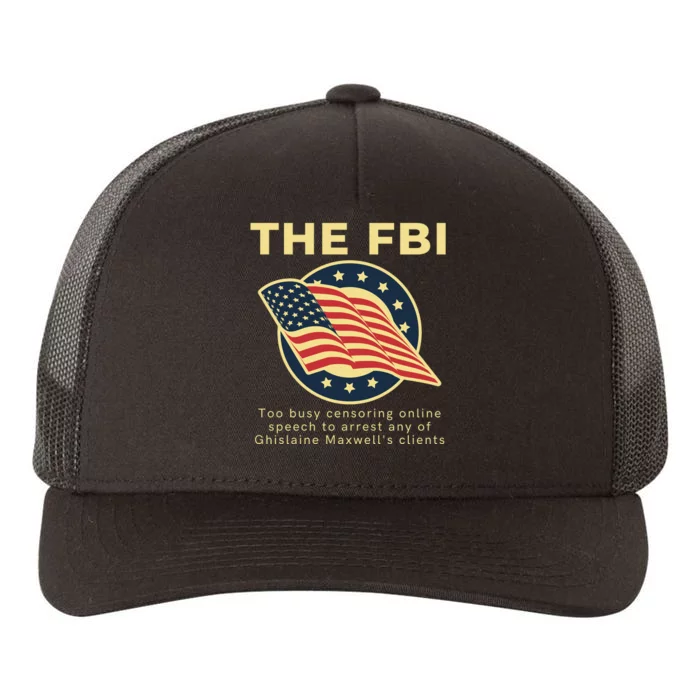 Funny FBI Censorship Conservative Gift Yupoong Adult 5-Panel Trucker Hat