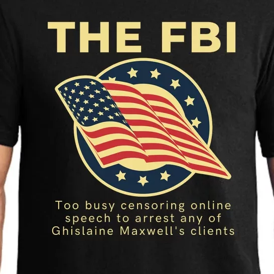 Funny FBI Censorship Conservative Gift Pajama Set