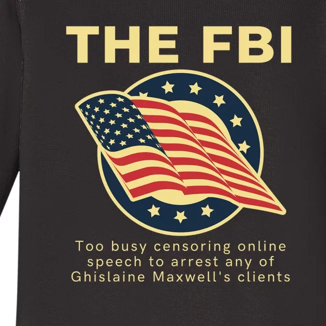 Funny FBI Censorship Conservative Gift Baby Long Sleeve Bodysuit