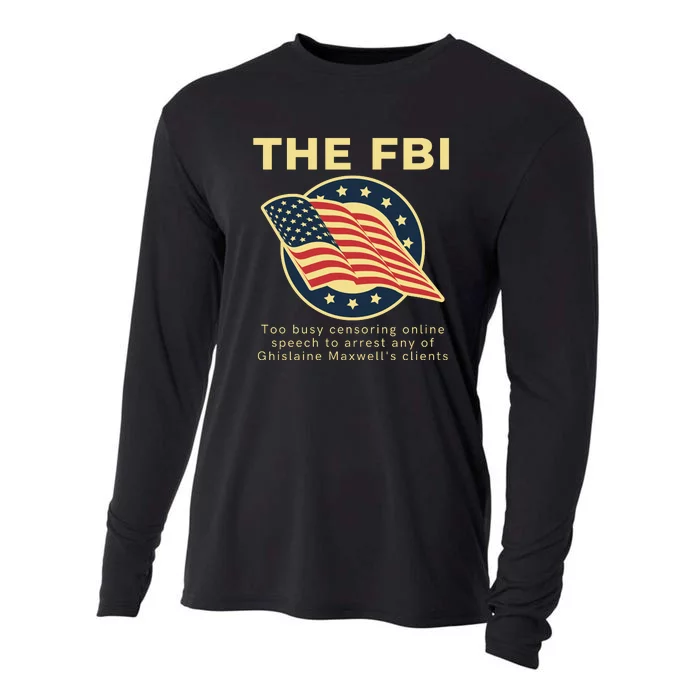 Funny FBI Censorship Conservative Gift Cooling Performance Long Sleeve Crew