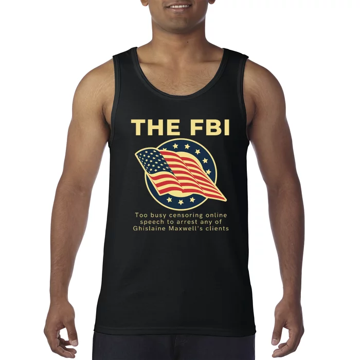 Funny FBI Censorship Conservative Gift Tank Top