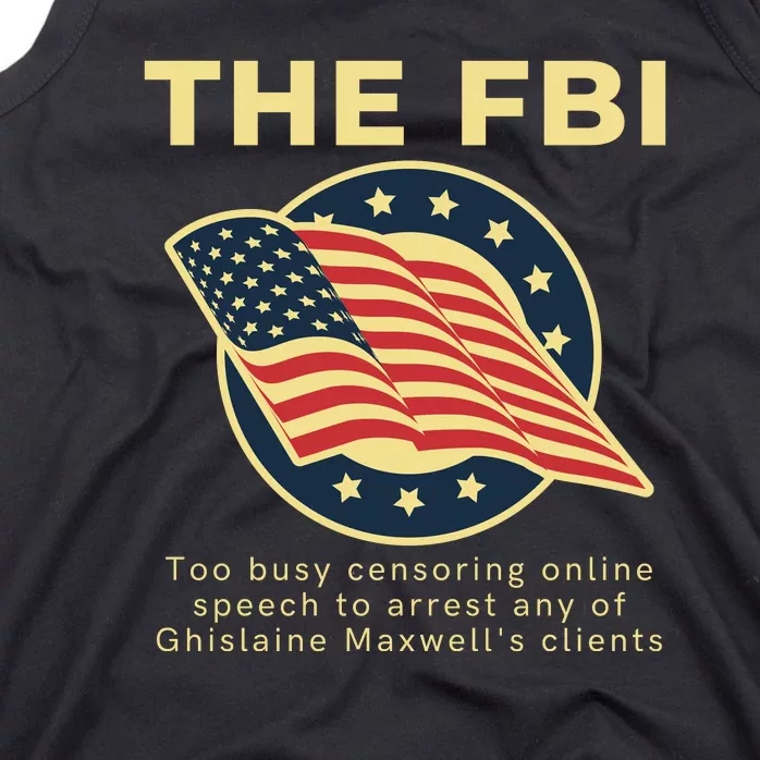 Funny FBI Censorship Conservative Gift Tank Top