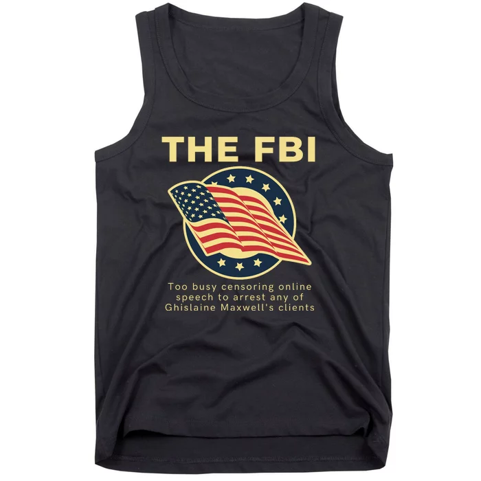 Funny FBI Censorship Conservative Gift Tank Top