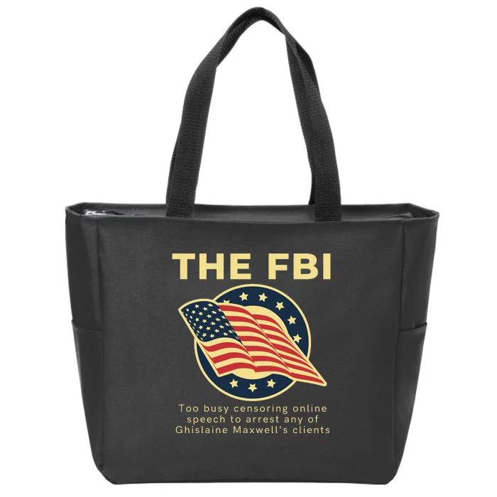 Funny FBI Censorship Conservative Gift Zip Tote Bag