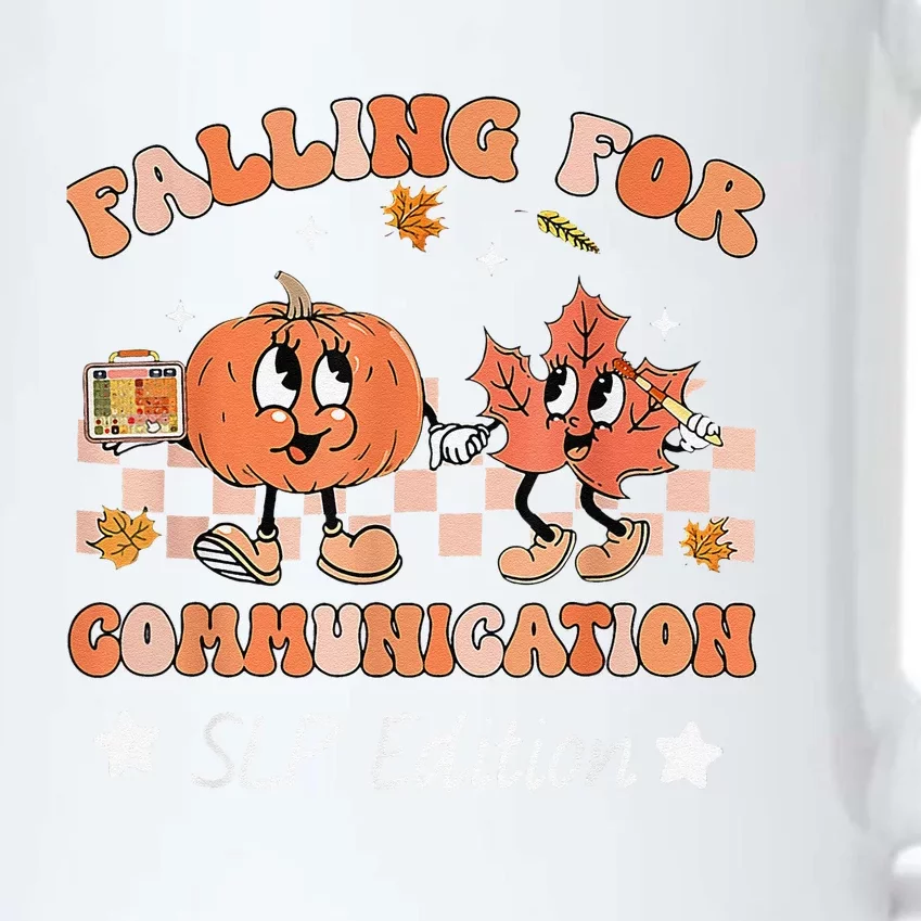 Falling For Communication Slp Edition Thanksgiving Black Color Changing Mug