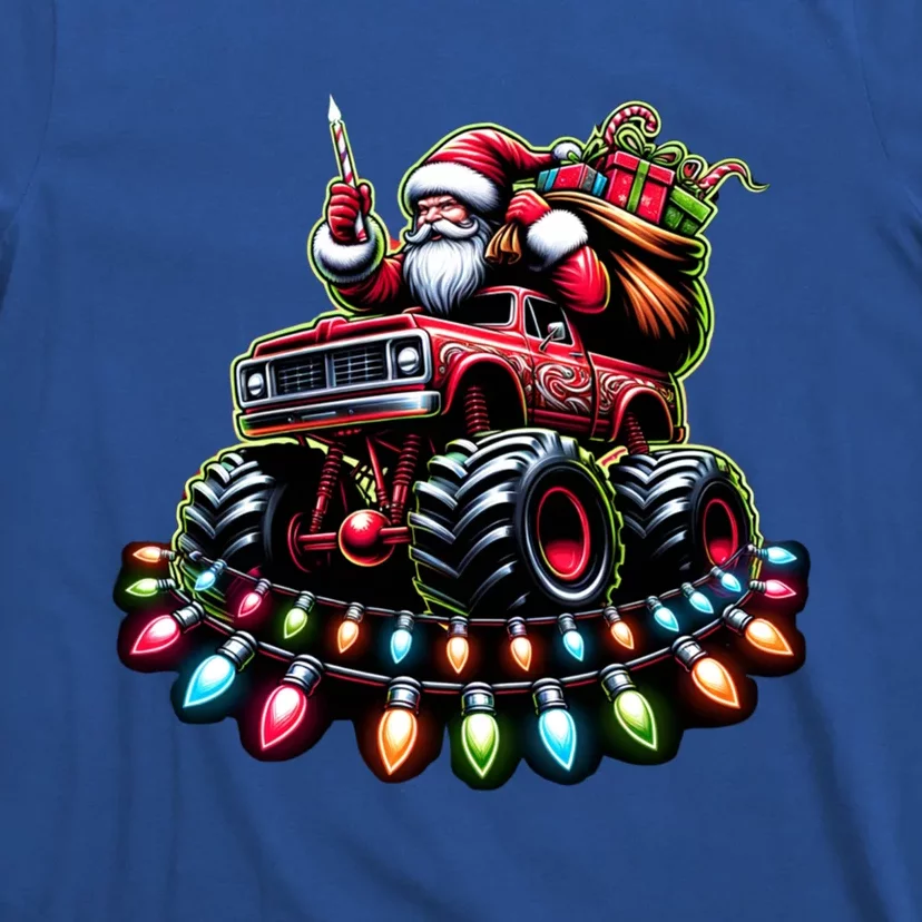 Funny Farm Christmas Tractor Xmas Santa Tractor Lovers Gift T-Shirt