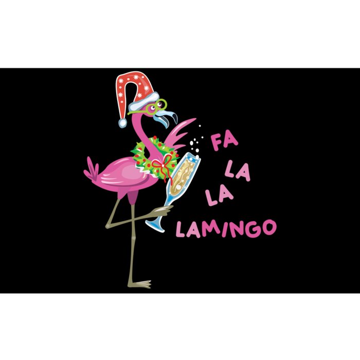 Falala Flamingo Christmas Holiday Festive Bumper Sticker