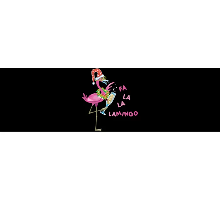 Falala Flamingo Christmas Holiday Festive Bumper Sticker