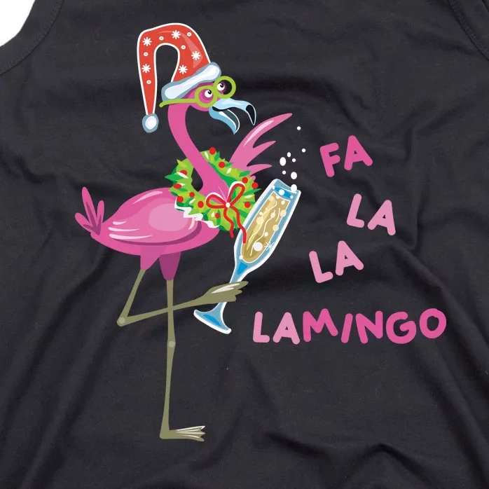 Falala Flamingo Christmas Holiday Festive Tank Top