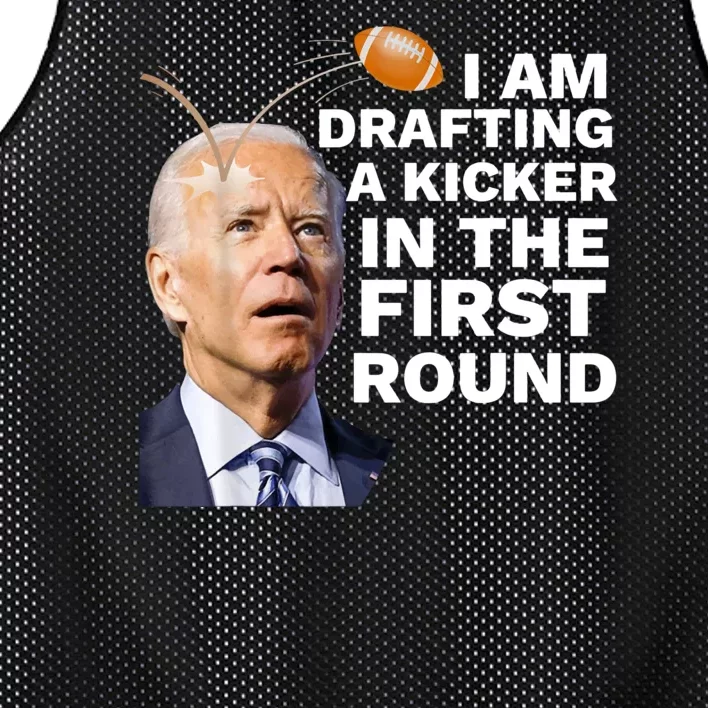 Funny Fantasy Confused Drafting Kicker Football Draft Party Gift Mesh Reversible Basketball Jersey Tank